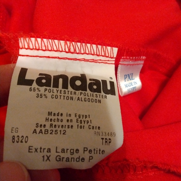 2 pair Landau uniform pants. Like new. PXL - Picture 4 of 4